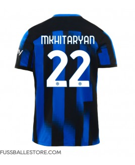 Günstige Inter Milan Henrikh Mkhitaryan #22 Heimtrikot 2023-24 Kurzarm
